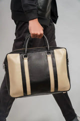 Invictus Laptop Bag | Black & Brown