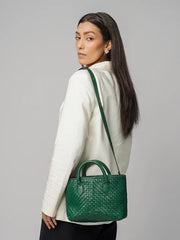 Serene Woven Handbag | Green