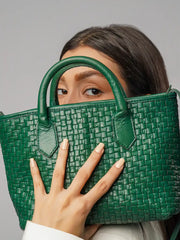 Serene Woven Handbag | Green