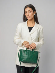 Serene Woven Handbag | Green