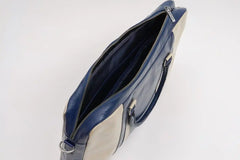 Invictus Laptop Bag | Navy & Brown