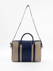 Invictus Laptop Bag | Navy & Brown