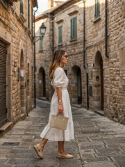 Serene Woven Handbag | Beige