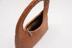 Nova Woven Handbag | Brown