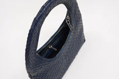 Nova Woven Handbag | Navy
