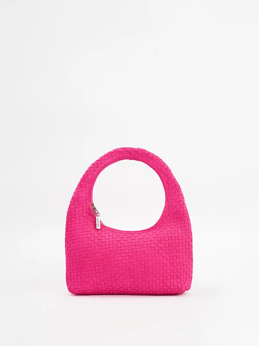 Nova Woven Handbag | Pink