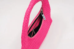 Nova Woven Handbag | Pink