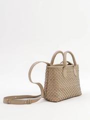 Serene Woven Handbag | Beige