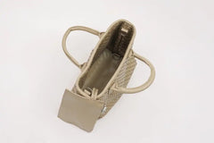 Serene Woven Handbag | Beige