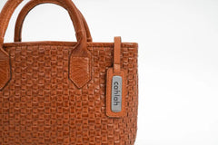 Serene Woven Handbag | Brown