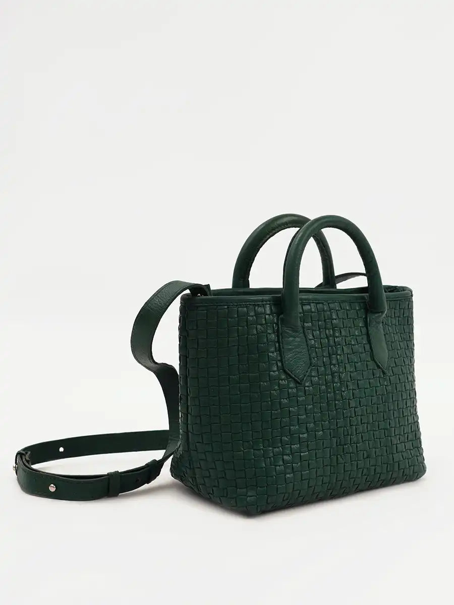 Serene Woven Handbag | Green
