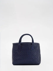 Serene Woven Handbag | Navy