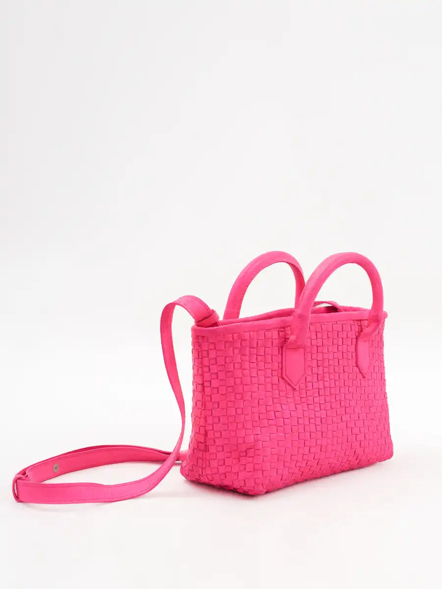 Serene Woven Handbag | Pink