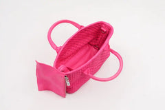 Serene Woven Handbag | Pink