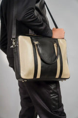 Invictus Laptop Bag | Black & Brown
