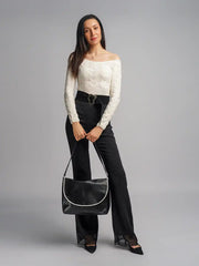 Jia Flap Bag | Black