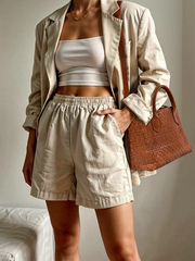 Serene Woven Handbag | Brown